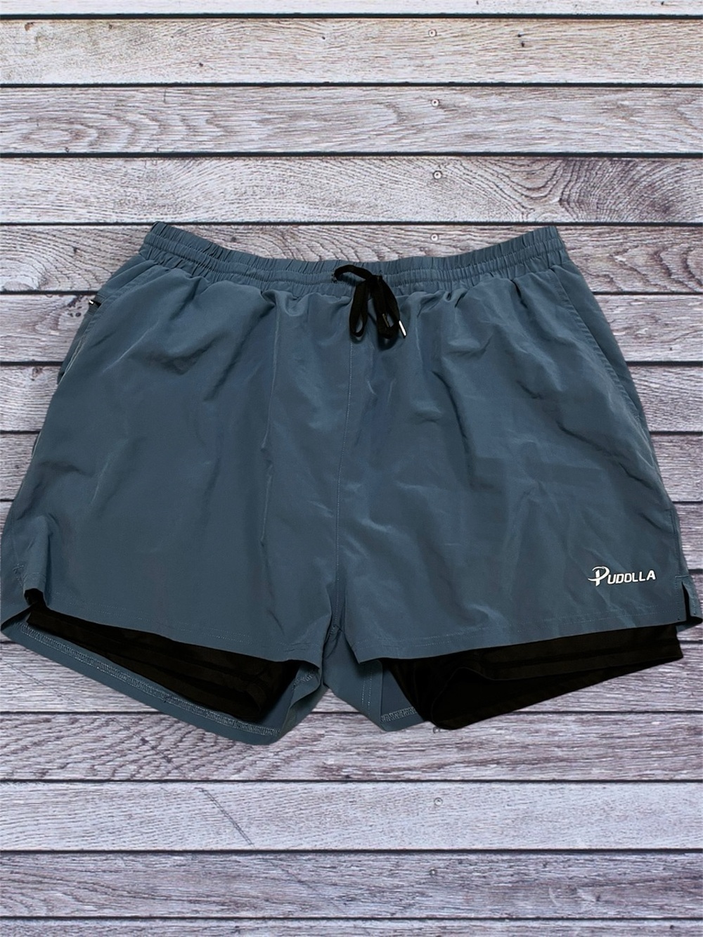Men's Pudolla Running Shorts - Slate Blue xxl